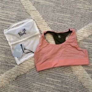 Bleuet Aster Racerback Bra reversible Rose-Moss